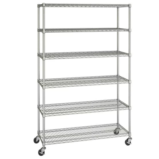 Seville Classics 6 Tier NSF Steel Wire Shelving Rack