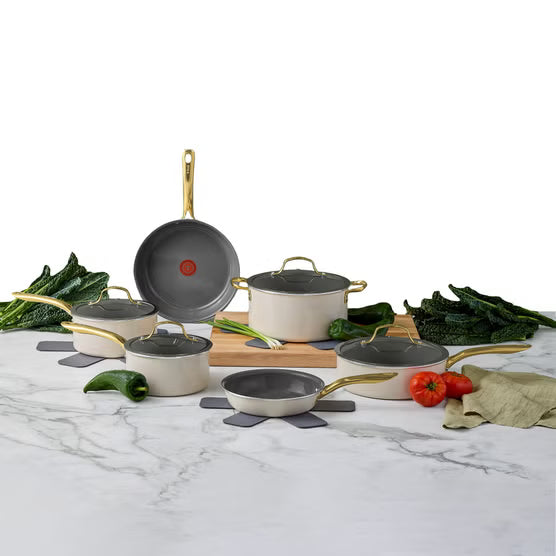 Brand-New T-fal Preserve Ceramic Cookware Set, 13-piece
