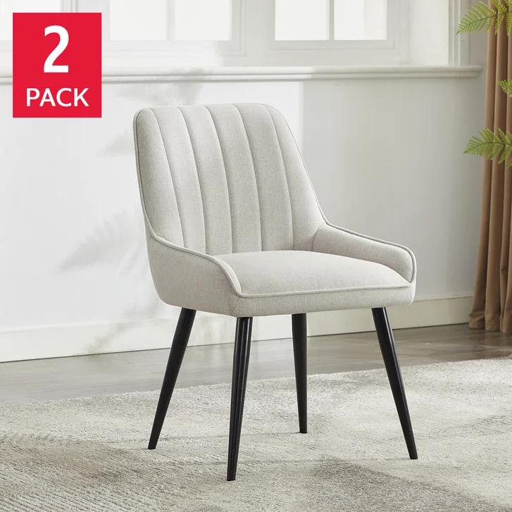 Set of 2 VDL Designs Channel Back Dining Chairs