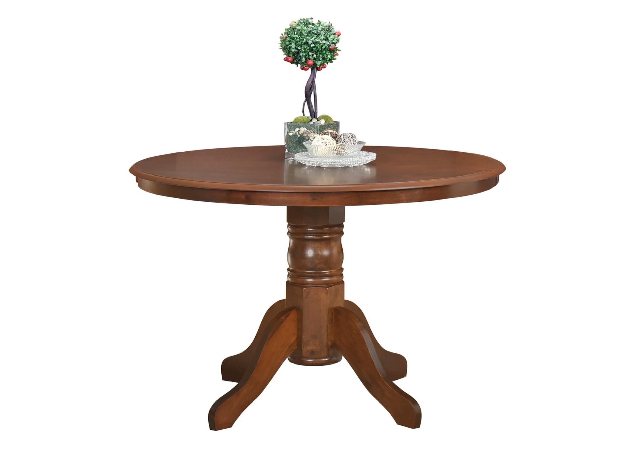 Malaysian Wood Round Dining Table – New in Box
