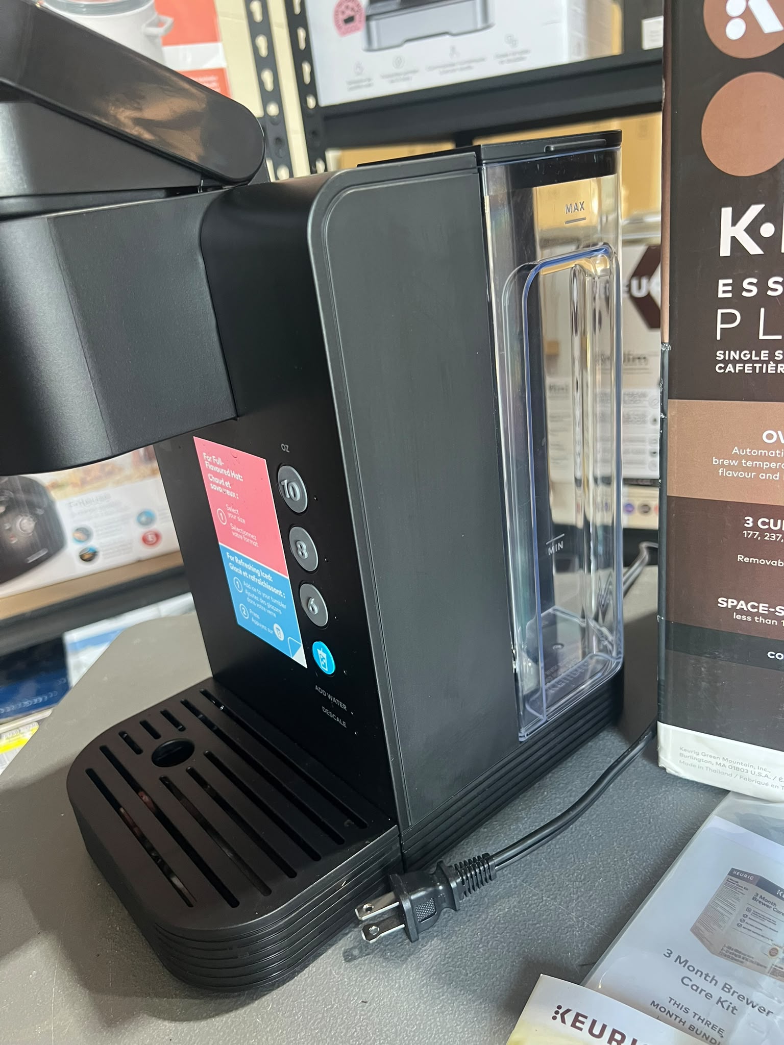 Keurig K-Express Essentials Plus – Single Serve K-Cup Coffee Maker, Black