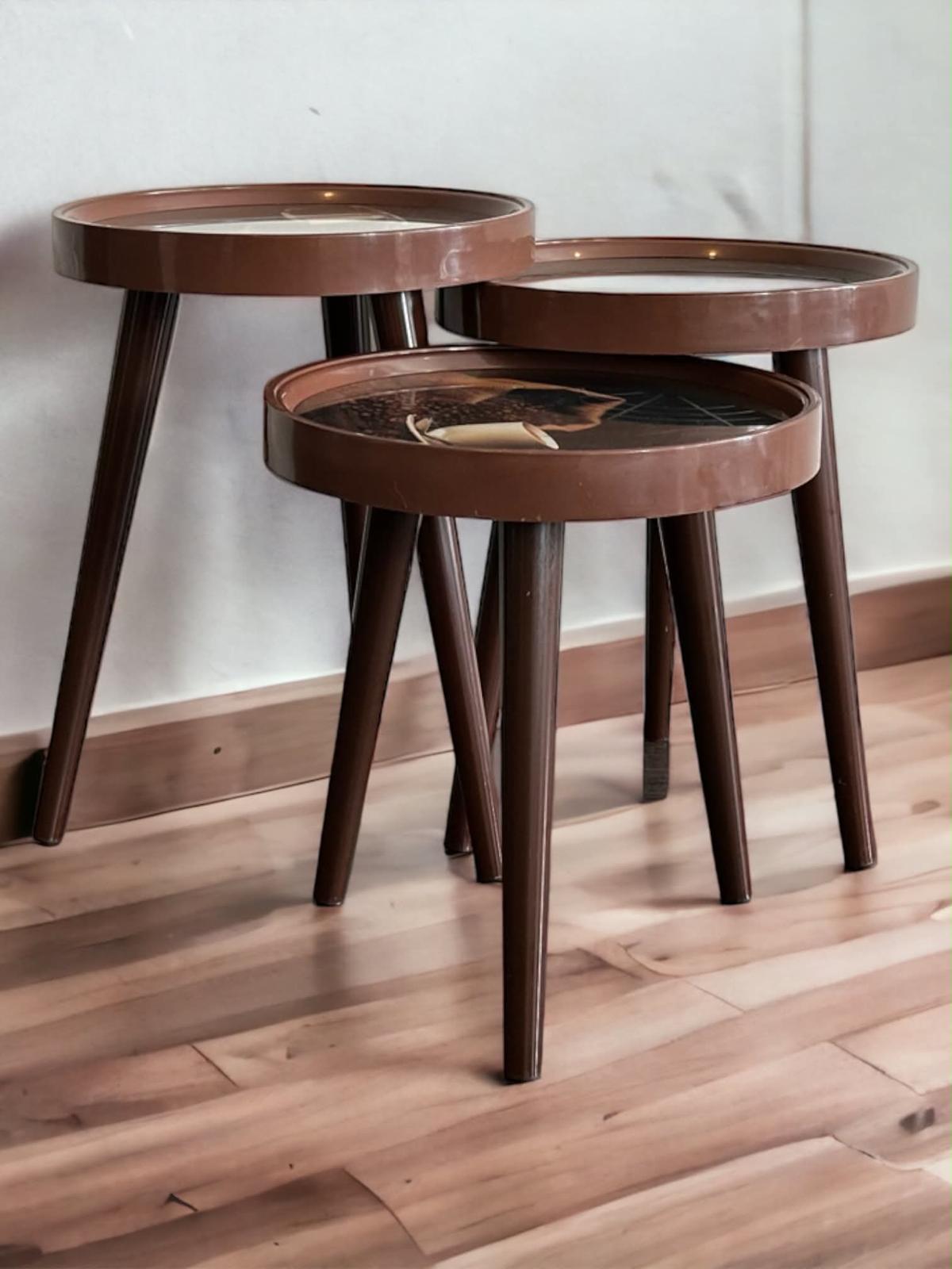 3-Piece Decorative Nesting Side Tables. Coffee Style