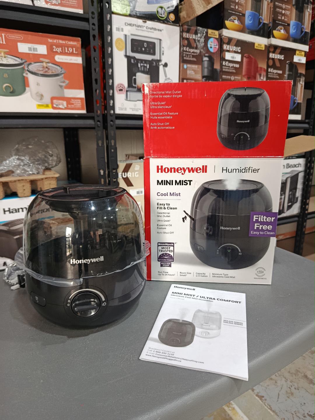 Honeywell HUL525WC Mini Mist Cool Mist Humidifier