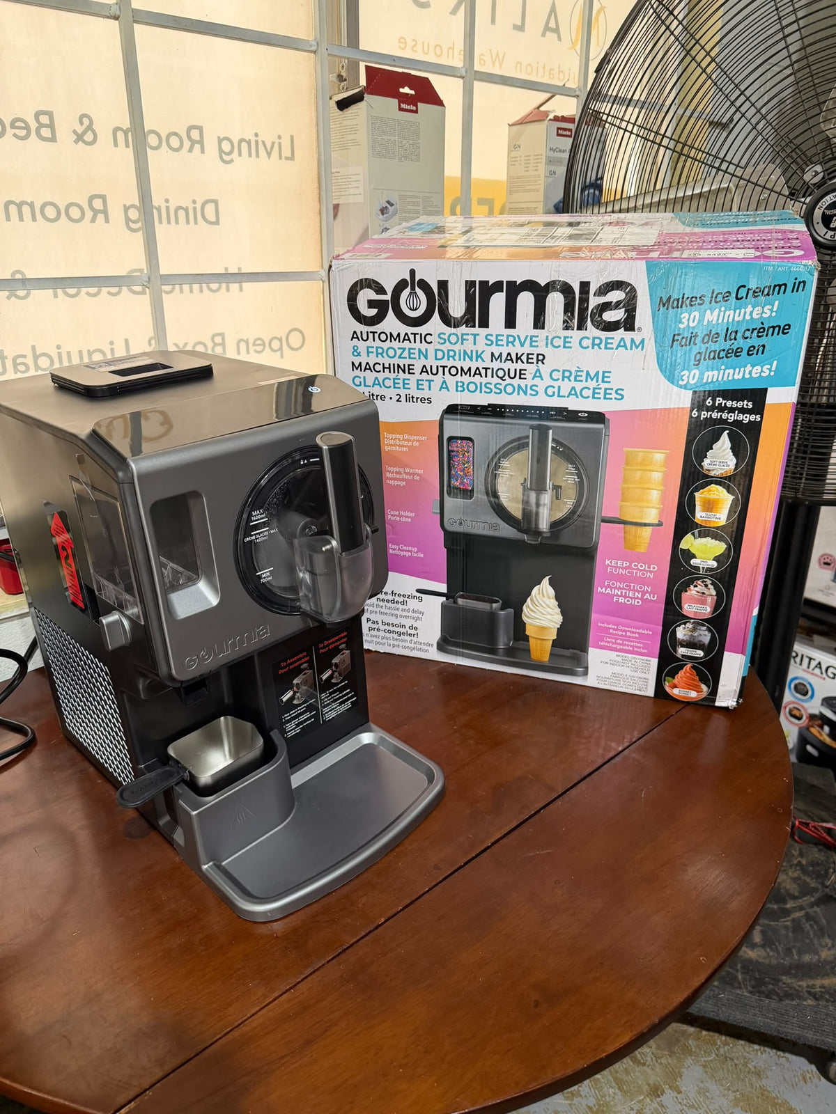 Gourmia 2 L (2.11 qt.) Automatic Soft Serve Ice Cream and Frozen Drink Maker