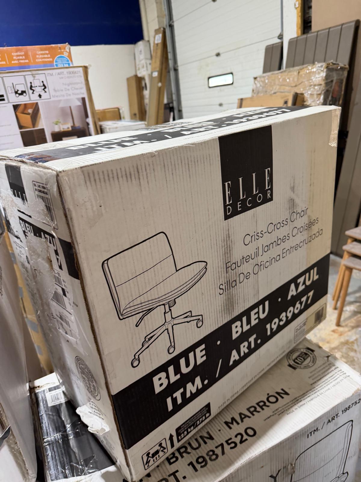 Elle Decor Gracie Criss-Cross Chair
